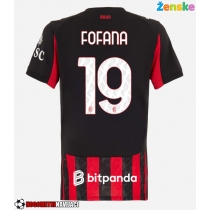 Ženske Nogometnih dresov AC Milan Youssouf Fofana #19 Domači 2025-26 Kratki rokavi